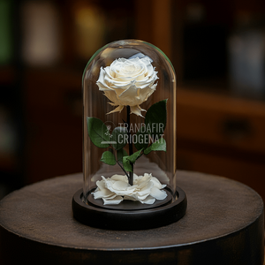 Trandafir Criogenat Lux În Cupolă De Sticlă Durabil Până La 25 De Ani Garantat - Trandafir - Criogenat.ro