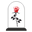 Trandafiri criogenati cu mesaj logo