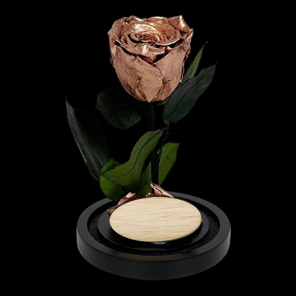 Trandafir Criogenat Lux XL Cupru În Cupolă Eleganta Cadou Remarcabil 10x20cm - Trandafir - Criogenat.ro