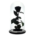 Trandafir Criogenat Negru XL In Cupola De Sticla Cadou Pentru Femei 6,5cm - Trandafir - Criogenat.ro